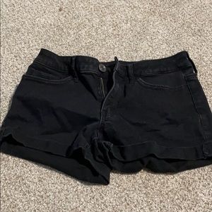 Black Jean Shorts